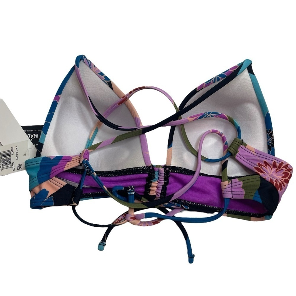 Salt + Cove Blooming Wave Midkini Top & Contrast Bikini Bottoms Orchid XS New - Picture 4 of 9